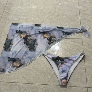 Bikini bottom and cover up